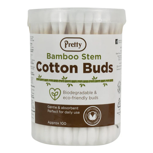 PRETTY COTTON BUDS BAMBOO STEM 100S