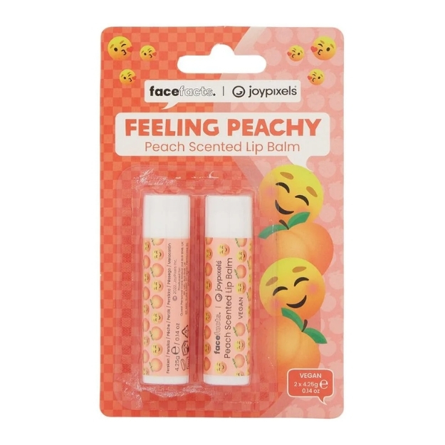 FACE FACTS X JOYPIXELS LIP BALMS FEELING PEACHY 4.25G