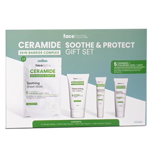 FACE FACTS CERAMIDE SOOTHE & PROTECT GIFT SET 300G