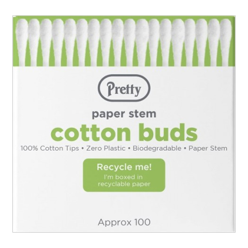 PRETTY PAPER STEM COTTON BUDS 100S
