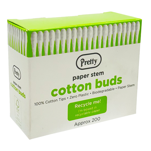 PRETTY PAPER STEM COTTON BUDS 200S