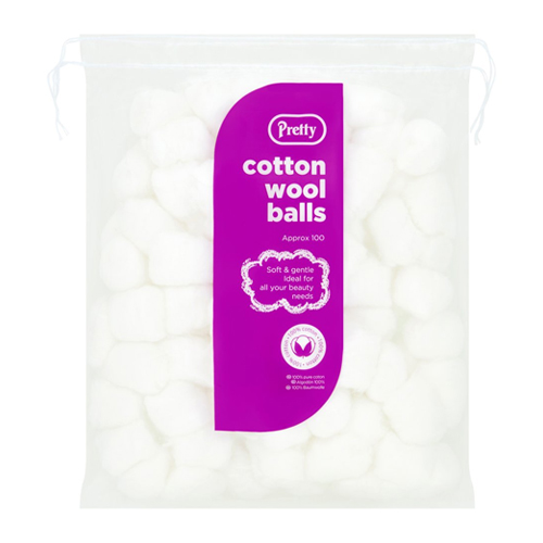 PRETTY WHITE COTTON WOOL BALLS 100S