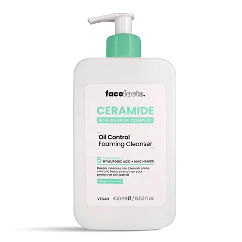FACE FACTS CERAMIDE OIL CONTROL FOAMING CLEANSER 400ML