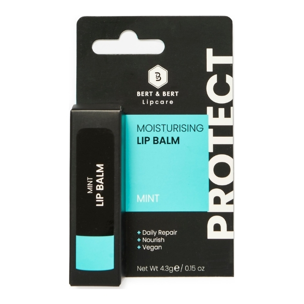 BERT & BERT MOISTURISING LIP BALM MINT 4.3G