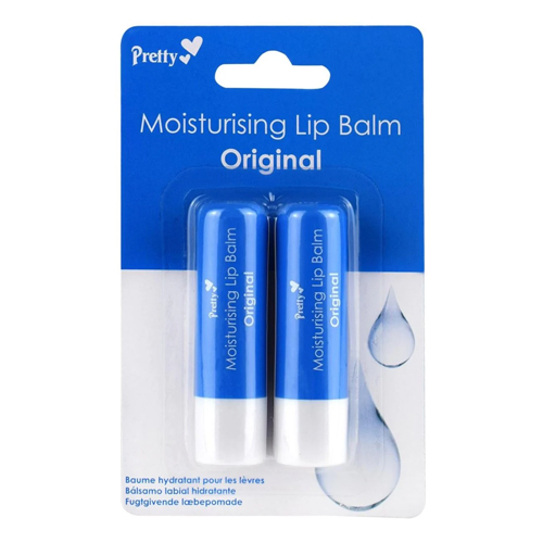 PRETTY MOISTURISING LIP BALM TWIN PACK ELDERFLOWER 4.3G