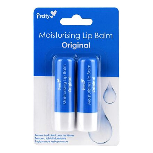 PRETTY MOISTURISING LIP BALM TWIN PACK ORIGINAL 4.3G