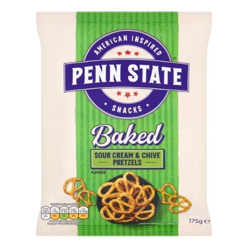 PENN STATE SOUR CREAM & CHIVE SHARING PRETZELS 175G