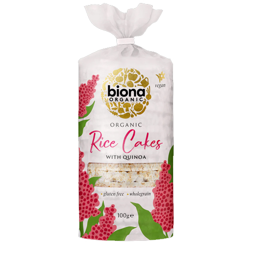 BIONA ORGANIC RICE CAKES WITH QUINOA 100G