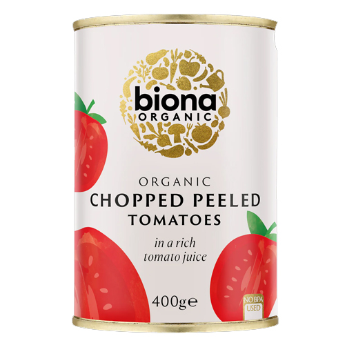BIONA ORGANIC CHOPPED TOMATOES 400G