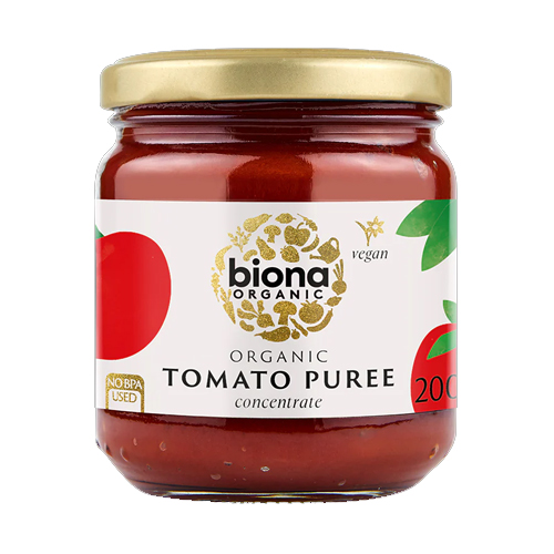 BIONA ORGANIC TOMATO PUREE 200G