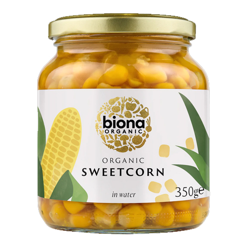 BIONA ORGANIC SWEETCORN 350G