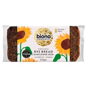 BIONA ORGANIC RYE SUNFLOWER SEED BREAD 500G