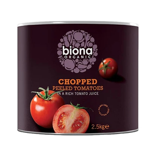 BIONA ORGANIC CHOPPED TOMATOES CATERING SIZE 2.5KG