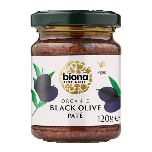 BIONA ORGANIC BLACK OLIVE PATE 120G