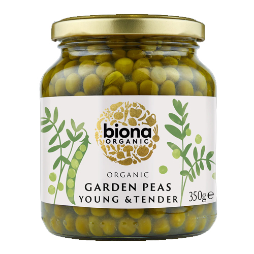 BIONA ORGANIC GARDEN PEAS 350G