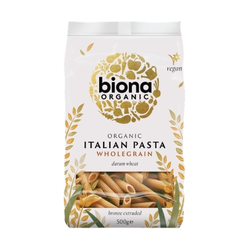 BIONA ORGANIC WHOLEGRAIN PENNE 500G