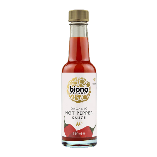 BIONA ORGANIC HOT PEPPER SAUCE 140ML