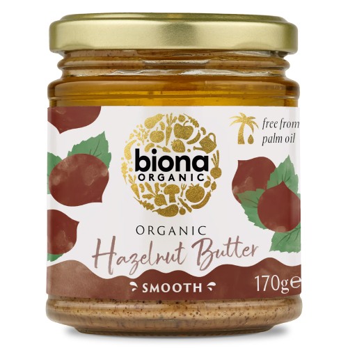 BIONA ORGANIC HAZELNUT BUTTER 170G