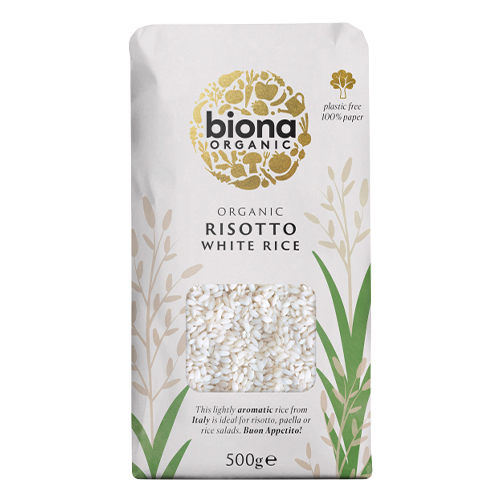 BIONA ORGANIC RISOTTO WHITE RICE 500G