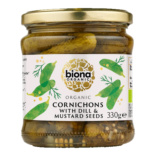 BIONA ORGANIC CORNICHONS 330G