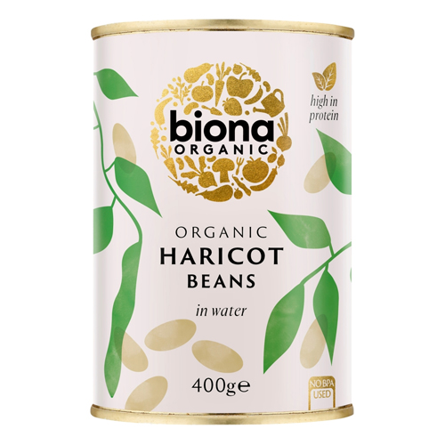 BIONA ORGANIC HARICOT BEANS 400G