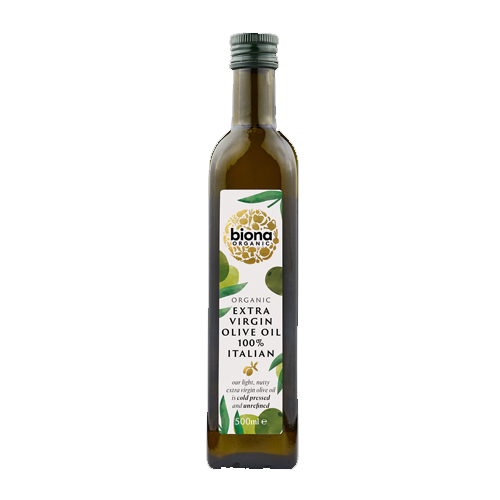 BIONA ORGANIC EXTRA VIRGIN OLIVE OIL FRUITY 500ML