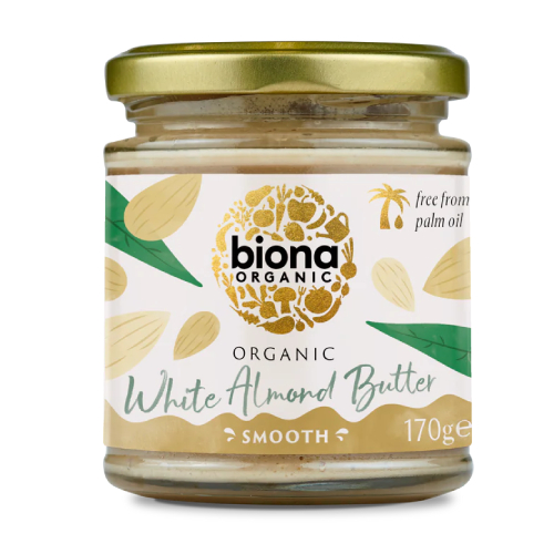 BIONA ORGANIC WHITE ALMOND BUTTER 170G