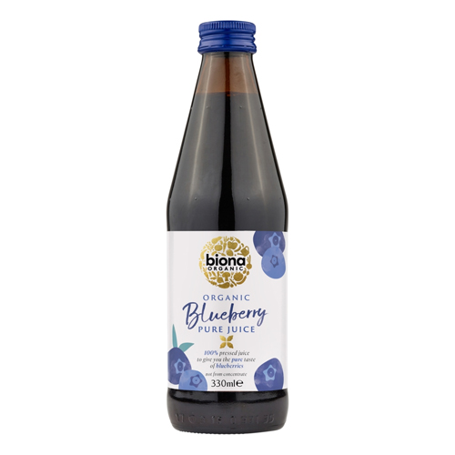BIONA ORGANIC BLUEBERRY PURE JUICE 330ML