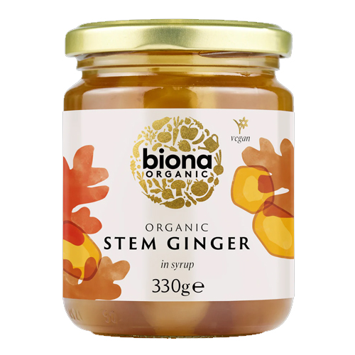 BIONA ORGANIC STEM GINGER IN SYRUP 330G