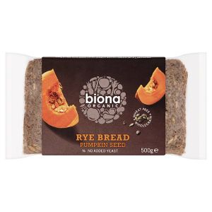 BIONA ORGANIC RYE & PUMPKIN SEED BREAD 500G