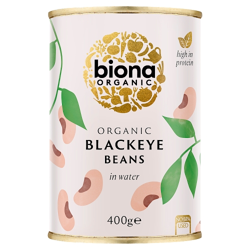 BIONA ORGANIC BLACKEYE BEANS 400G