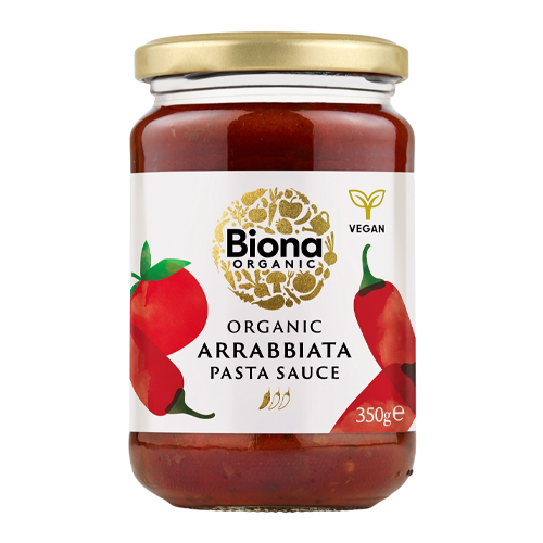 BIONA ORGANIC ARRABBIATA HOT & SPICY PASTA SAUCE 350G