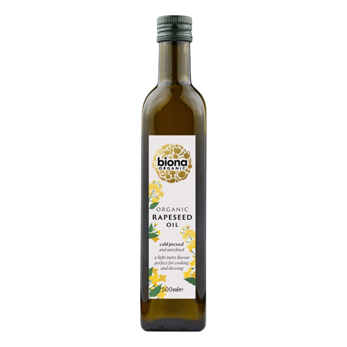BIONA ORGANIC RAPESEED OIL COLD PRESSED 500ML