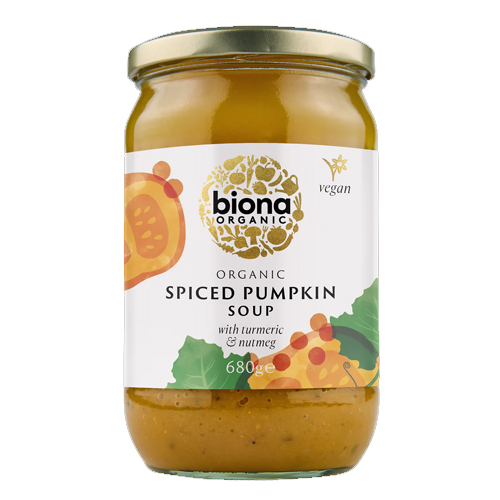 BIONA ORGANIC SPICED PUMPKIN SOUP 680G