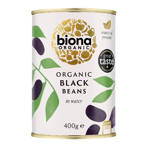 BIONA ORGANIC BLACK BEANS 400G