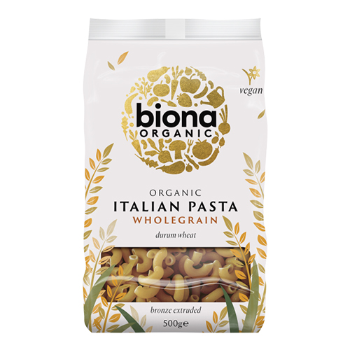 BIONA ORGANIC WHOLEGRAIN MACCARONI 500G