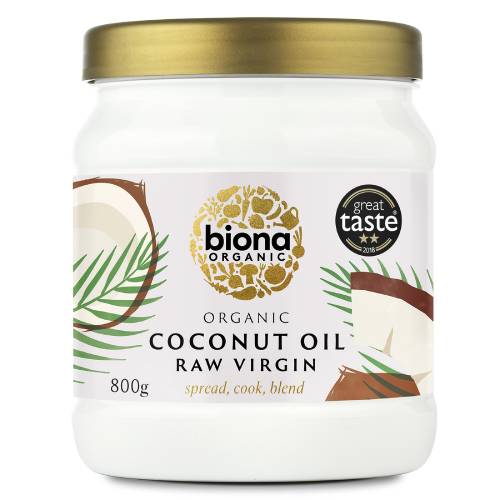 BIONA ORGANIC RAW VIRGIN COCONUT OIL 800G