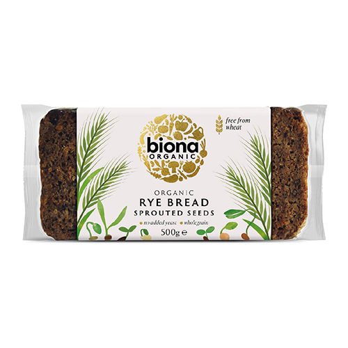 BIONA ORGANIC RYE VITALITY SPROUTED SEED BREAD 500G