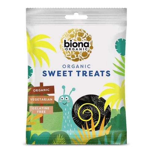 BIONA ORGANIC LICORICE SPIRALS 75G