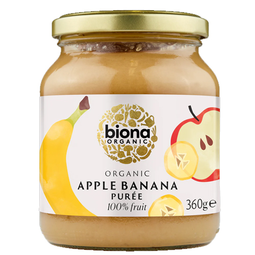 BIONA ORGANIC APPLE & BANANA PUREE NAS 360G
