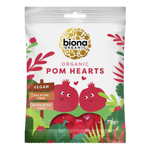 BIONA ORGANIC POMEGRANATE HEARTS 75G