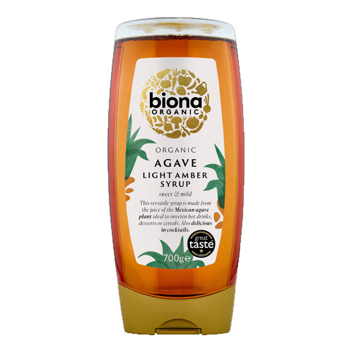 BIONA ORGANIC AGAVE LIGHT AMBER SYRUP 700G