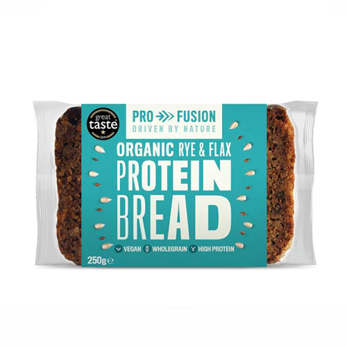 PROFUSION ORGANIC RYE & FLAX PROTEIN BREAD 250G