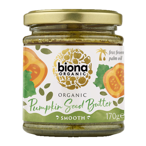 BIONA ORGANIC SMOOTH PUMPKIN SEED BUTTER 170G