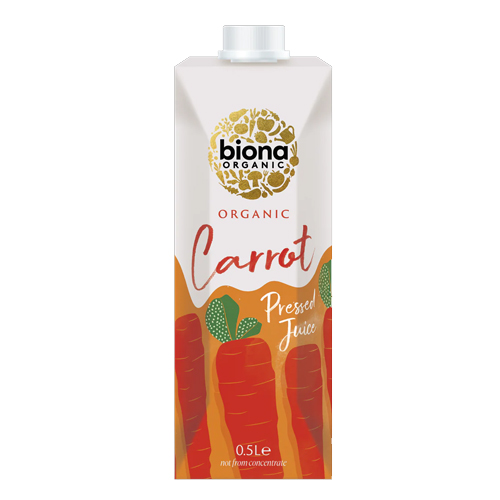 BIONA ORGANIC CARROT PRESSED JUICE 500ML