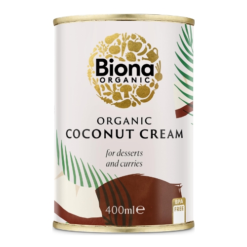 BIONA ORGANIC COCONUT CREAM 400ML