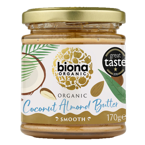 BIONA ORGANIC SMOOTH COCONUT ALMOND BUTTER 170G
