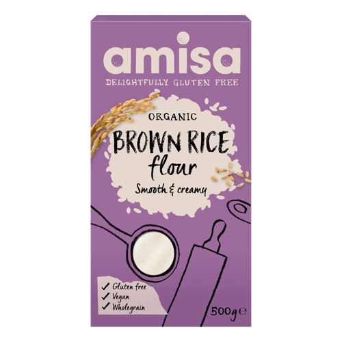 AMISA ORGANIC BROWN RICE FLOUR 500G