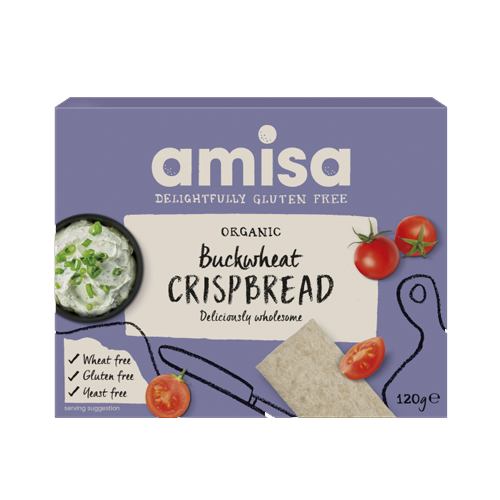 AMISA ORGANIC BUCKWHEAT CRISPBREAD 120G