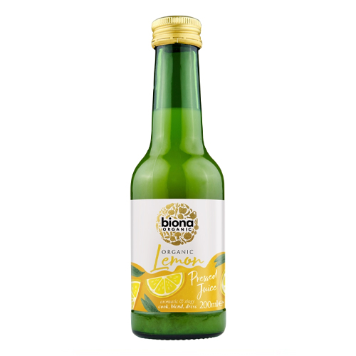 BIONA ORGANIC LEMON PRESSED JUICE 200ML